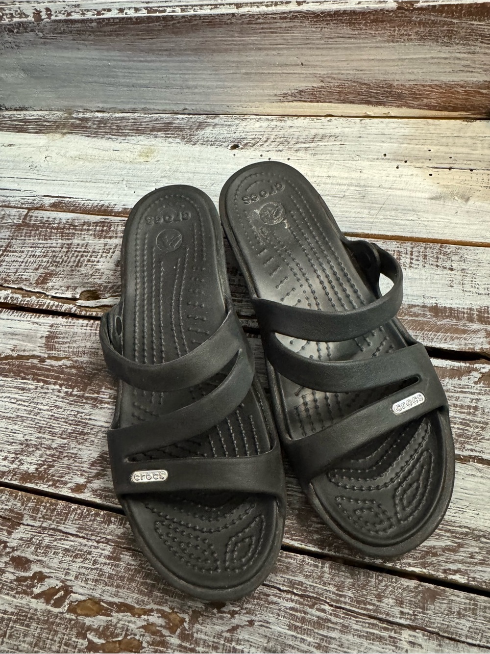 CROCS Black Women's Slip-On Sandals